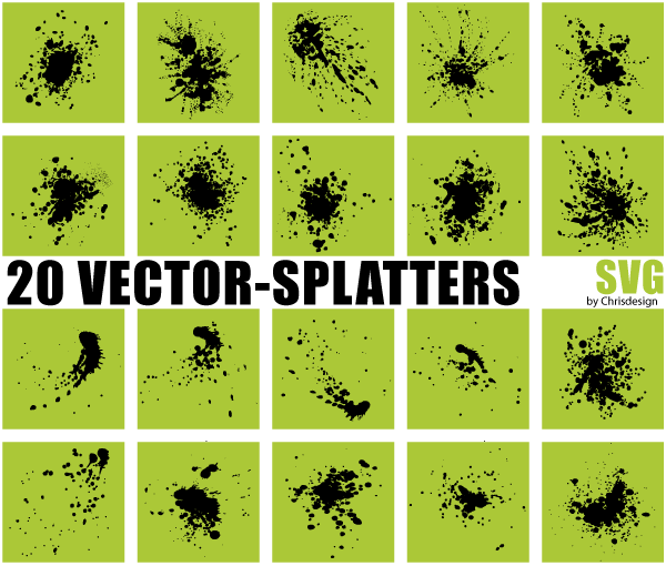 Vector Splatters SVG