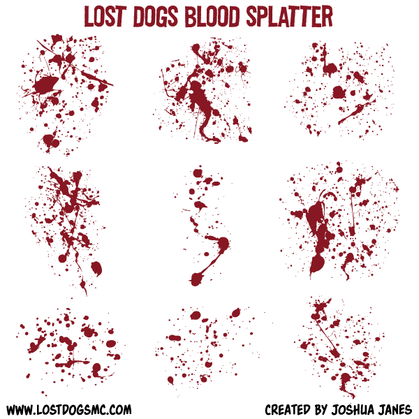 Blood Splatter Vector Illustrator