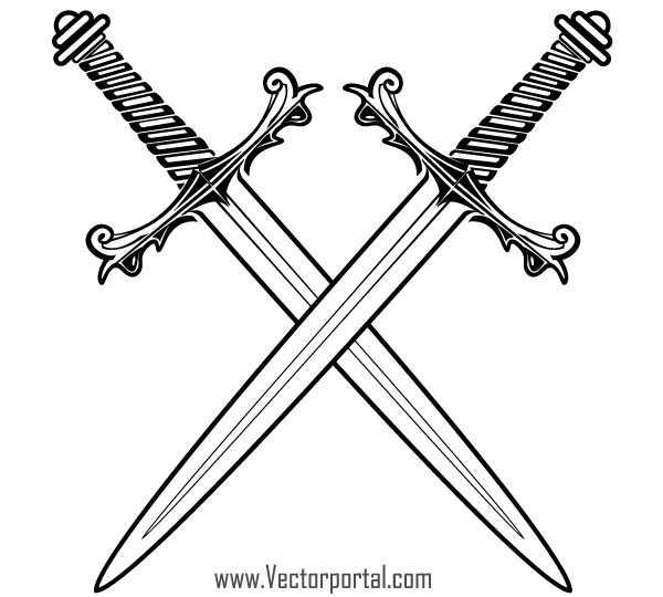 Crossed Swords Clip Art