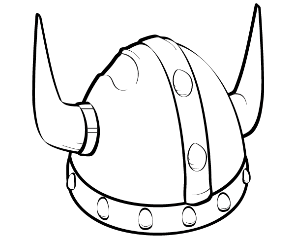 Viking Helmet Vector Art