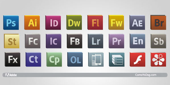 Adobe Cs Logo Icons Vector