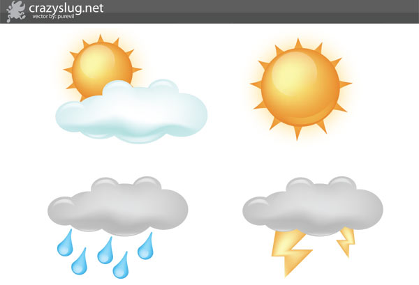 Free Weather Icons Vector