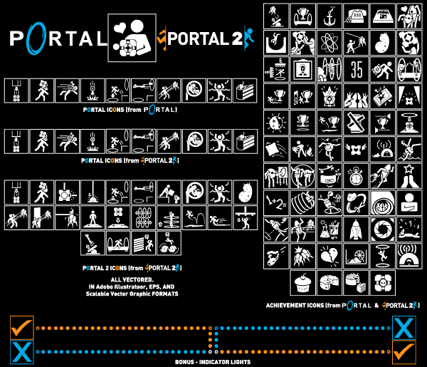 Vectored Portal Icons