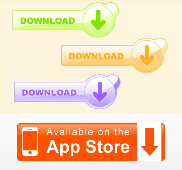 Vector Download Button and Apple App Store Button