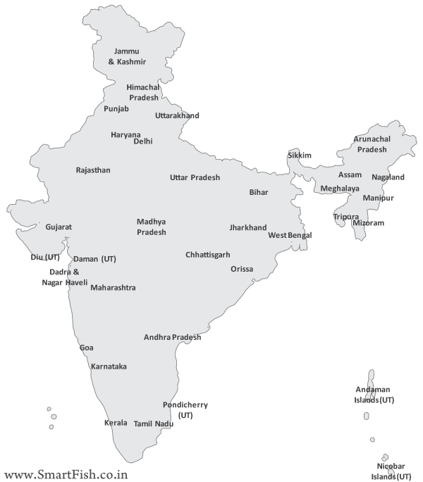 Free India Map Vector