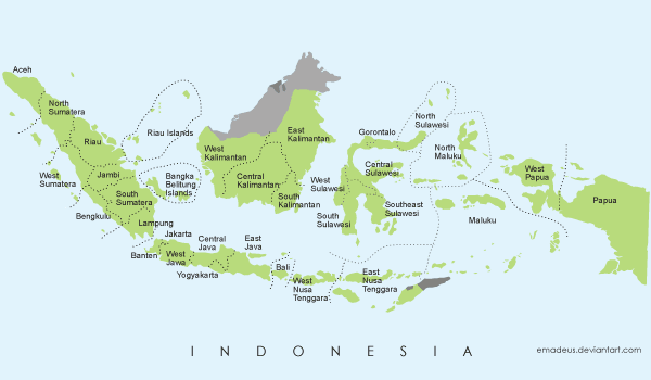 Vector Map of Indonesia