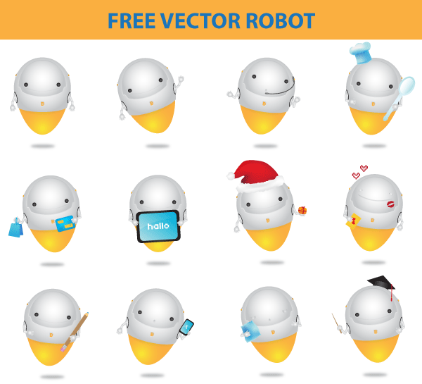 Free Robots Vector