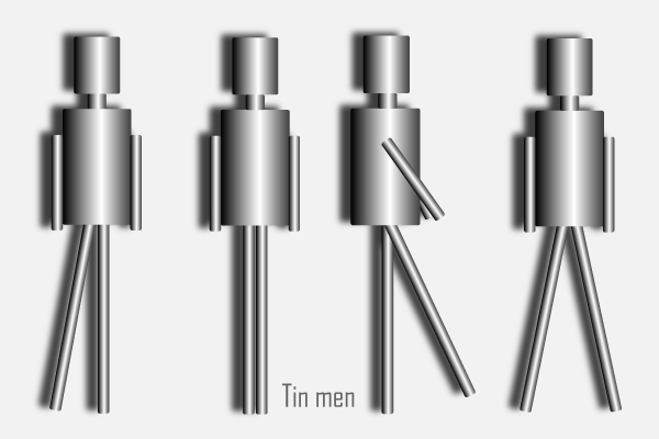 Tin Man Free Vector Illustration