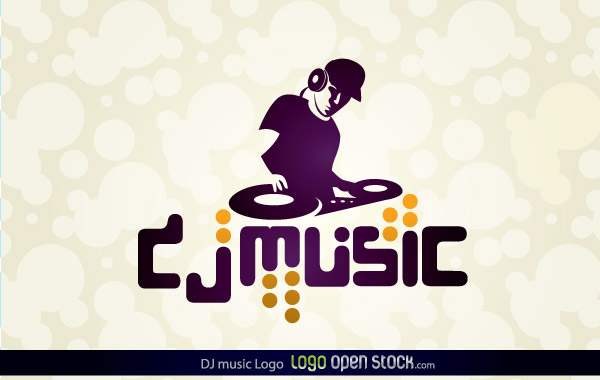Dj Music Logo Free Vector