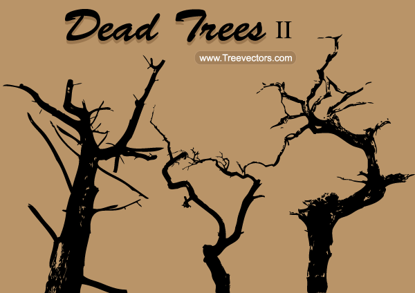 Free Dead Tree Silhouette Vector