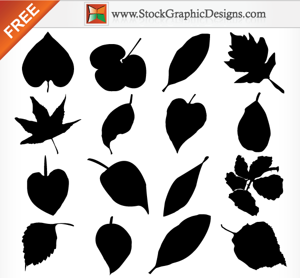 Leaf Silhouettes Free Vector Graphics