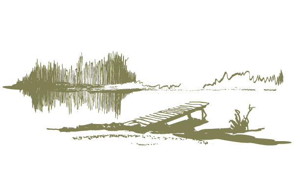 Serene Lake & Dock Vector