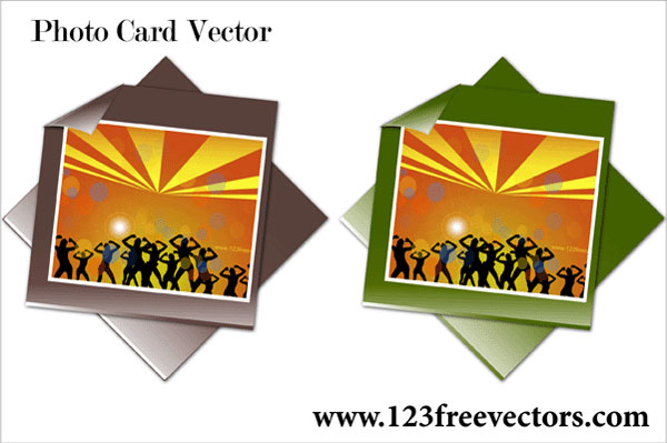 Photo Card Vector