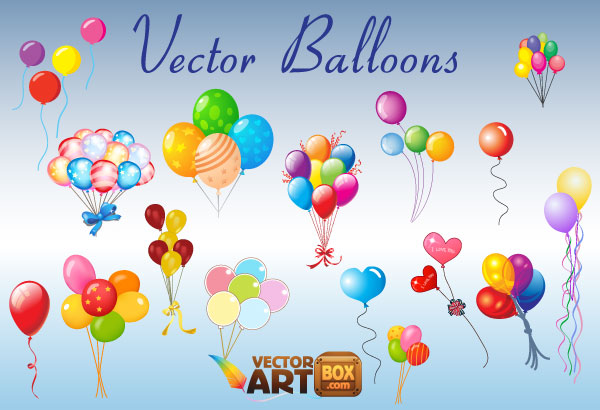 Vector Clip Art Balloons