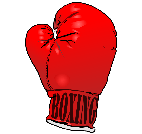 Vector Red Boxing Gloves