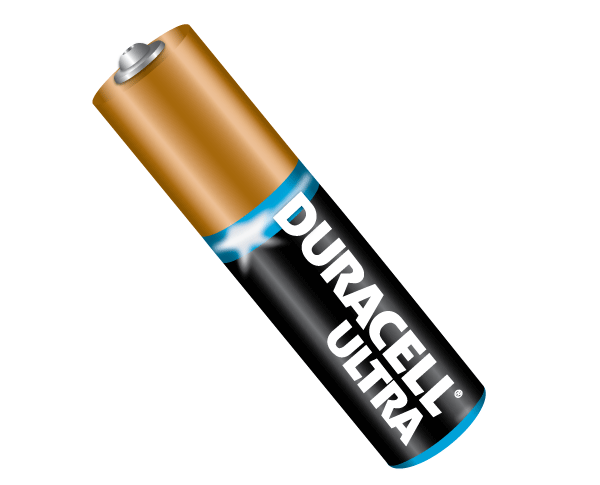Vector Duracell Battery