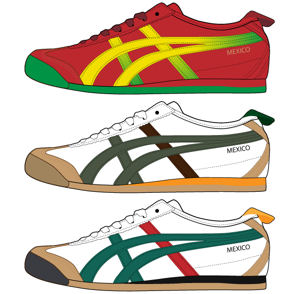 Asics Shoes Vector