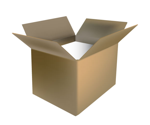 Open Cardboard Box Vector