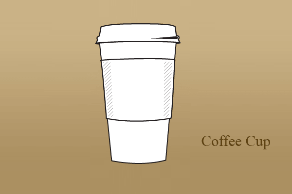 Vector Paper Coffee Cup AI