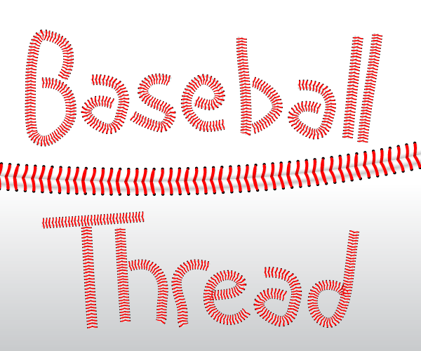 Vector Baseball Threads Illustrator Brushes