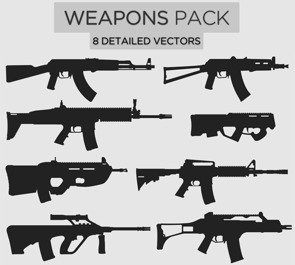 Vector Weapons Illustrator Pack-1