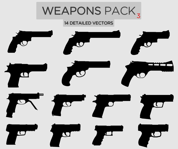 Vector Weapons Pack-3 Pistols