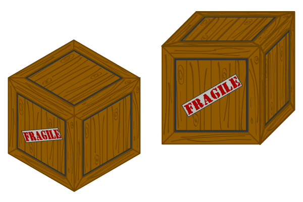 Vector Wooden Crate