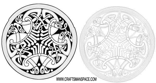 Circle Celtic Ornament Vector