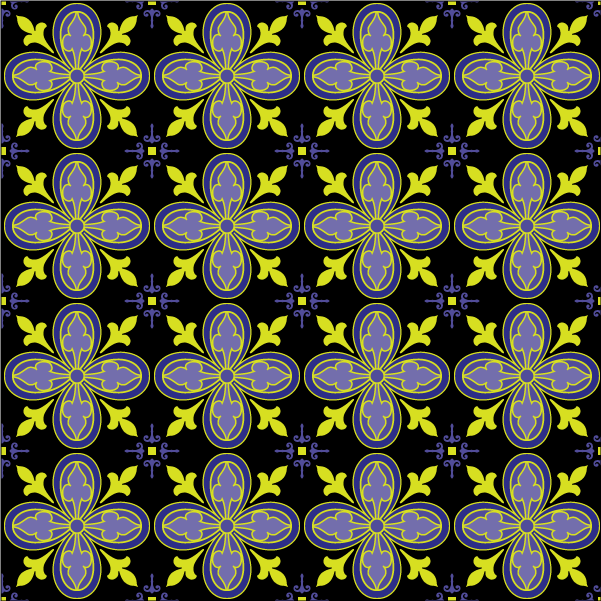 Free Vector Ornate Tiles Seamless Pattern
