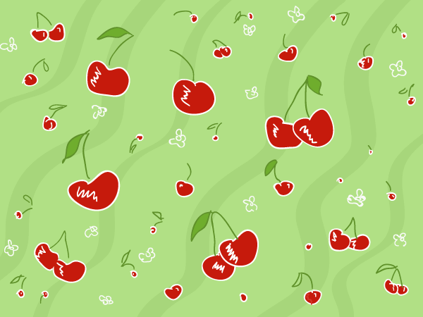 Vector Cherry Pattern