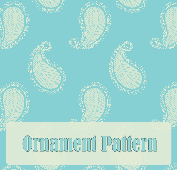 Vector Paisley Ornament Pattern Design