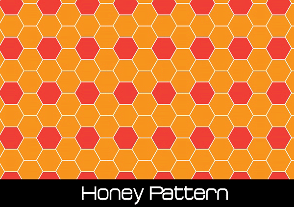 Honey Seamless Pattern Vector