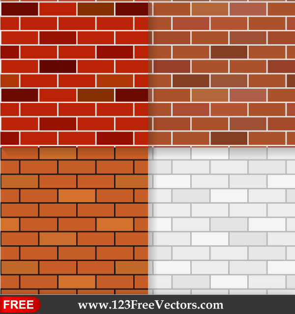 Brick Wall Texture Seamless Pattern Background Vector