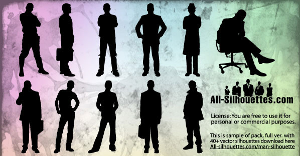 Man Silhouettes Vector Pack