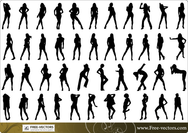 Free People Silhouettes Vector