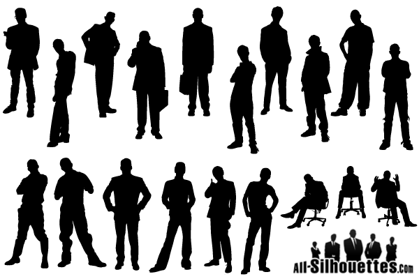 Free Man Silhouette Vector Pack
