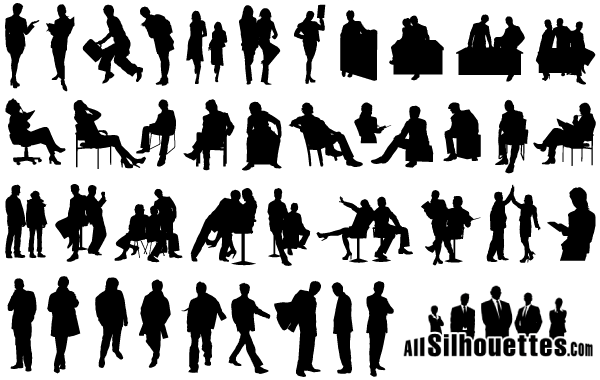 Business People Silhouettes Free Images