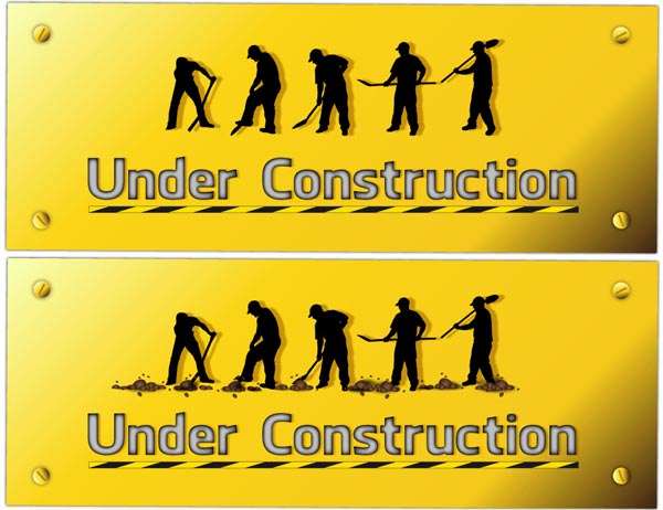 Vector Construction Worker Silhouettes