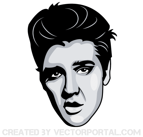 Elvis Presley Portrait Vector Image