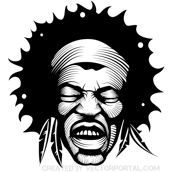 Jimi Hendrix Vector Image