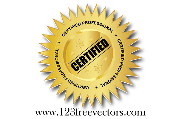 Certified Professional Vector