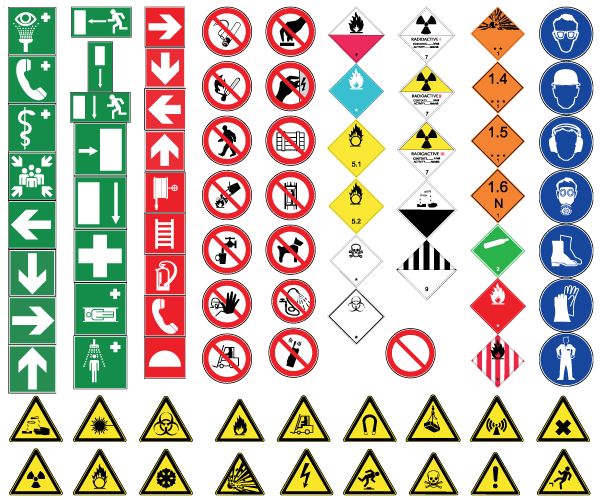 Free Vector Health and Safety Signs