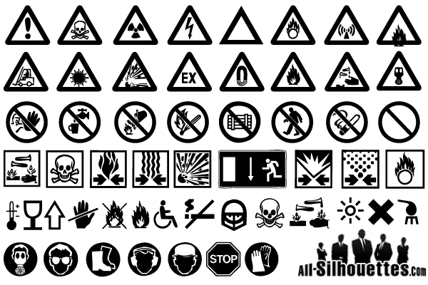 Free Warning Signs Vector Art