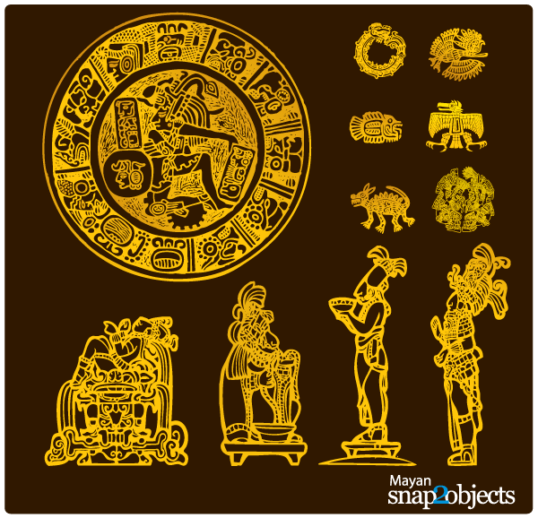 Vector Aztec/Mayan Elements Free Images