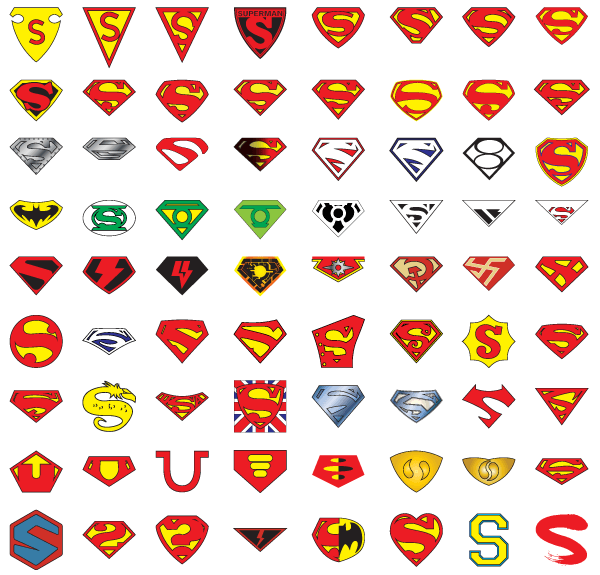 72 Years of Superman “S” Logo Vector Art