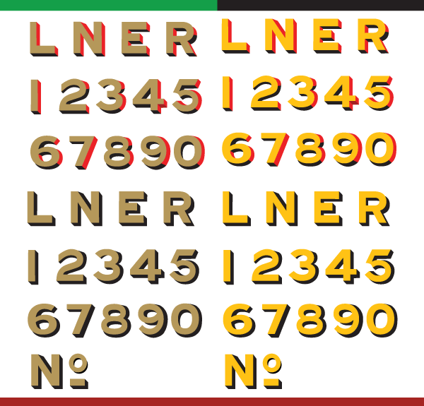 LNER Old Style Typeface Vector