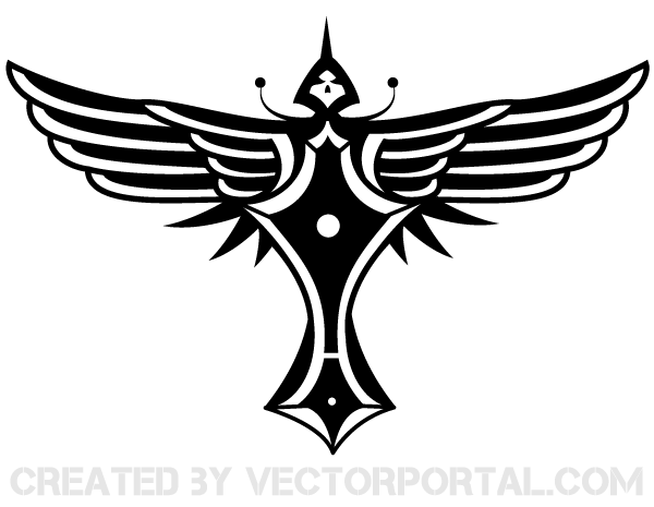 Winged Totem Vector