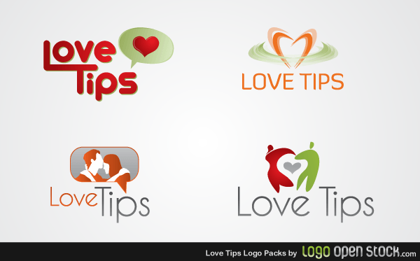 Love Tips Logo Vector Pack Free