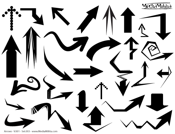 Free Arrows Vector Illustrator Set-3