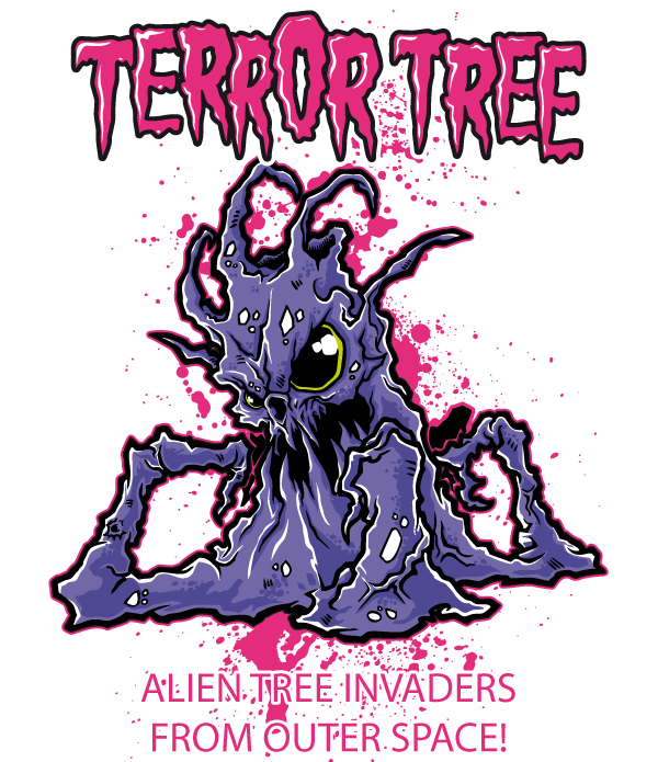 Free T-shirt Design – Terror Tree